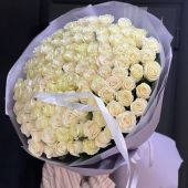 101 Эквадорская роза Мондиаль по ✅ выгодной цене 26750 рублей купить в Москве в DeliveryRose