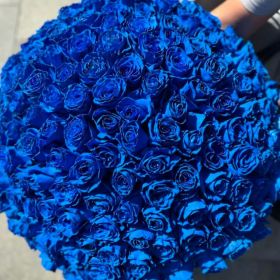125 синих роз Эквадор