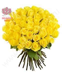 Кенийские розы Желтые 40 см 51 шт