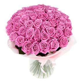 Букет «Розовый восторг» (51 роза)
